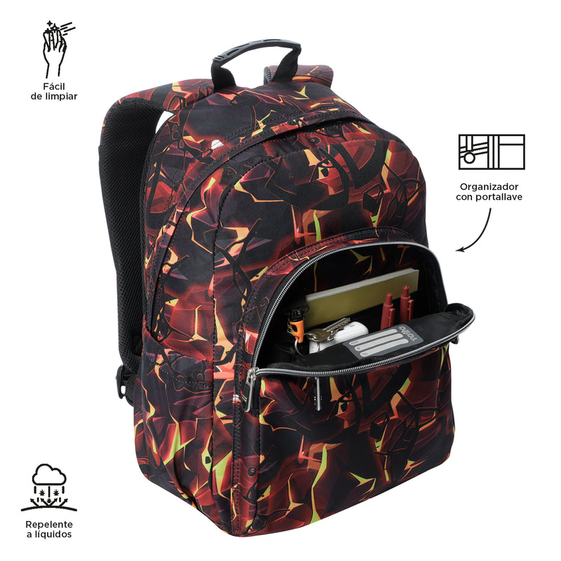 Morral Juvenil Porta PC 14" Acuarela Morada