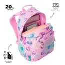 Morral Juvenil Porta PC 14" Acuarela Glitter Morado