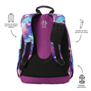 Morral Juvenil Porta PC 14" Acuarela Glitter Morado