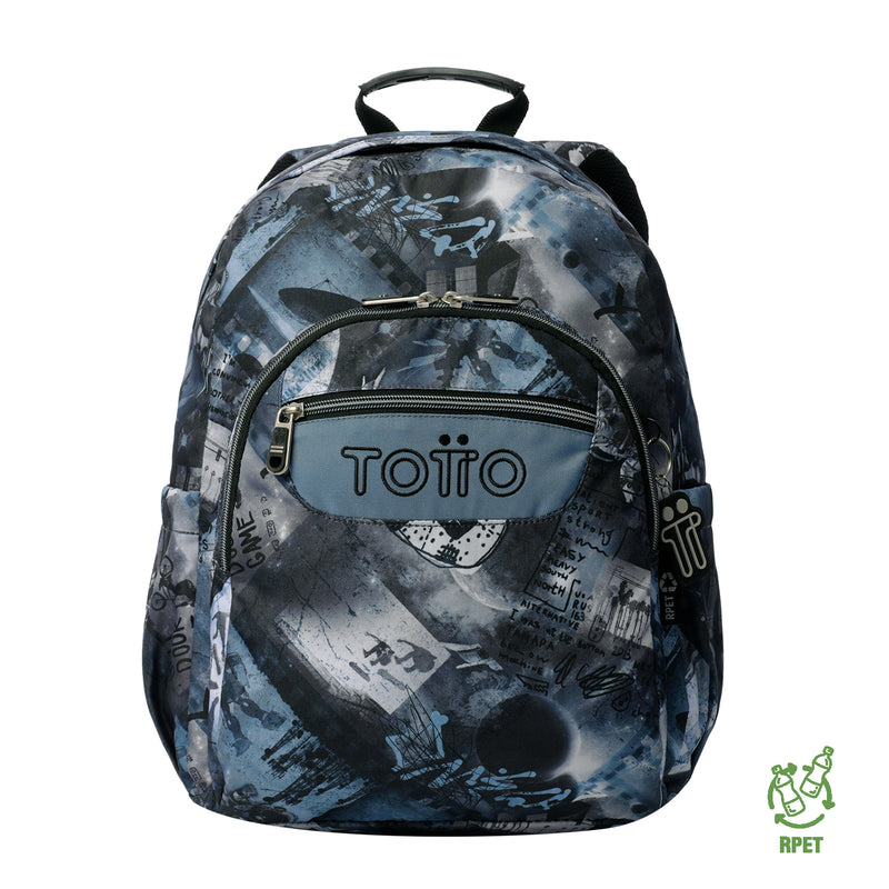 Morral Juvenil Porta PC 14" Acuarela Azul