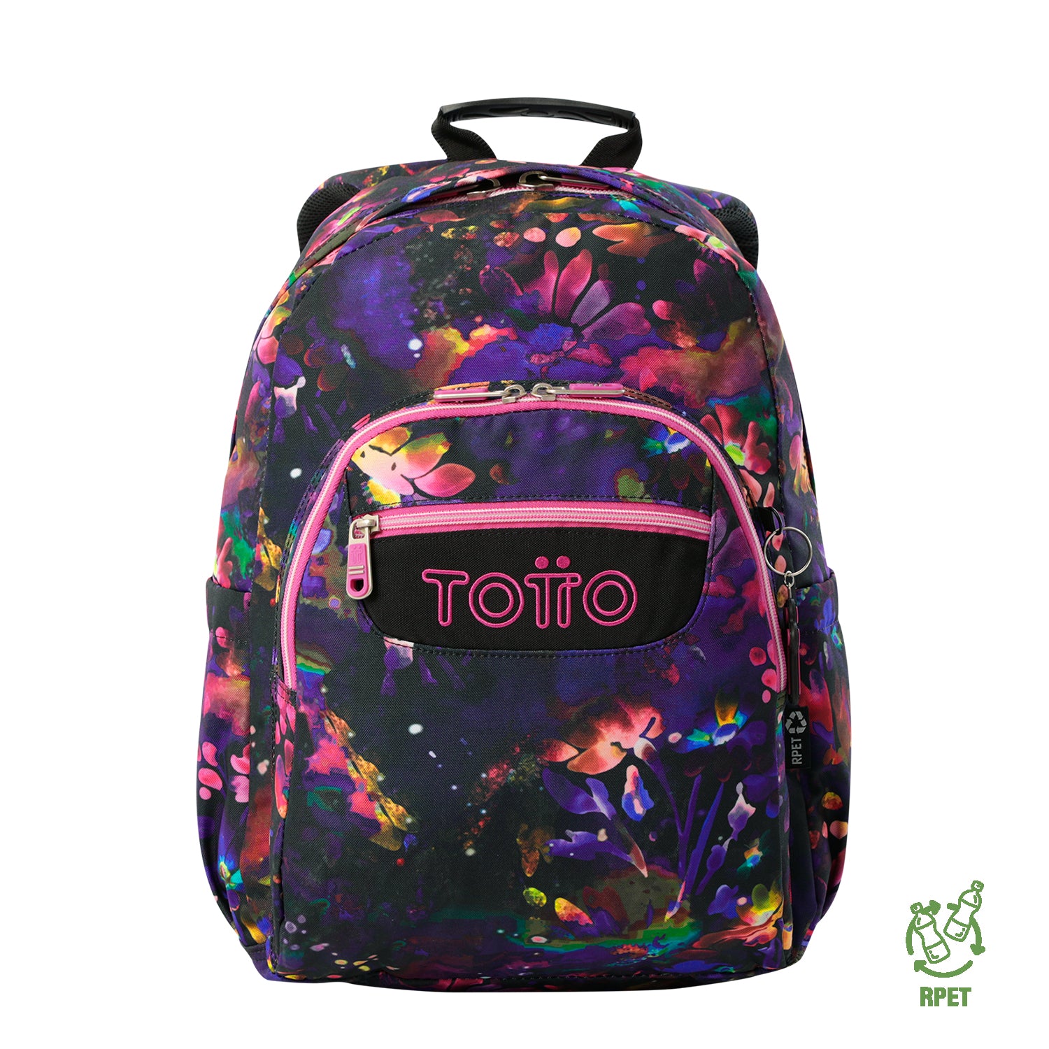 Morral Juvenil Porta PC 14" Acuarela Negro