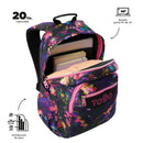 Morral Juvenil Porta PC 14" Acuarela Glitter Morado