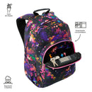 Morral Juvenil Porta PC 14" Acuarela Glitter Morado