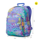 Morral Juvenil Porta PC 14" Acuarela Glitter Morado