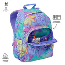 Morral Juvenil Porta PC 14" Acuarela Glitter Morado