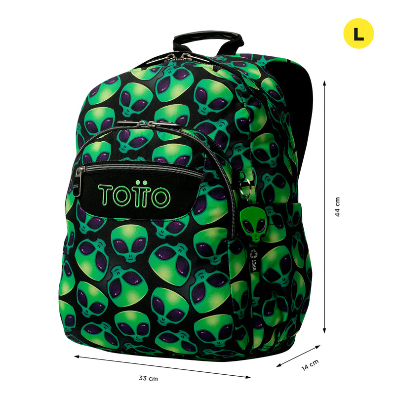 Morral Juvenil Porta PC 14" Acuarela Azul