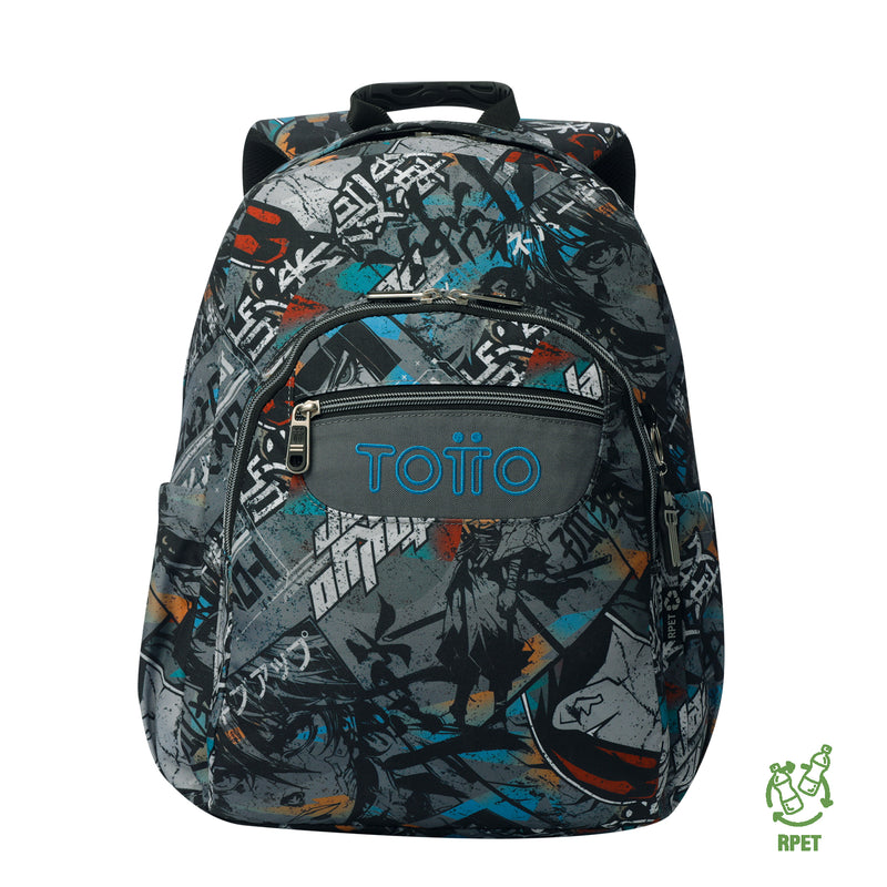 Morral Juvenil Porta PC 14" Acuarela Azul