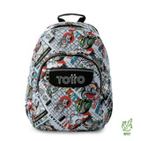 Morral Juvenil Porta PC 14" Acuarela Gris