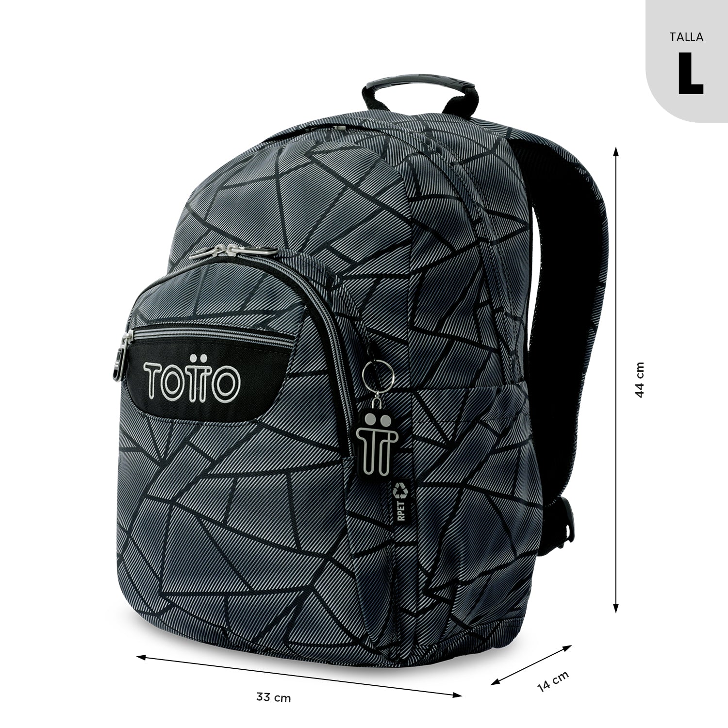 Morral Juvenil Acuarela Grande Gris