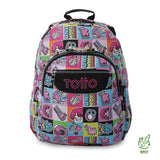 Morral Juvenil Porta PC 14" Acuarela Rosado
