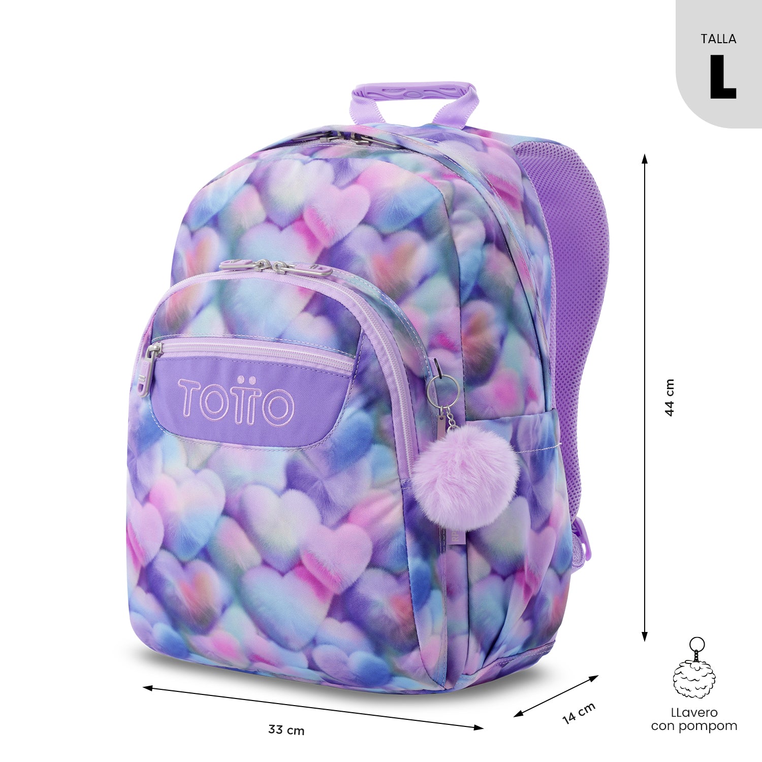 Morral Juvenil Acuarela Grande Morado