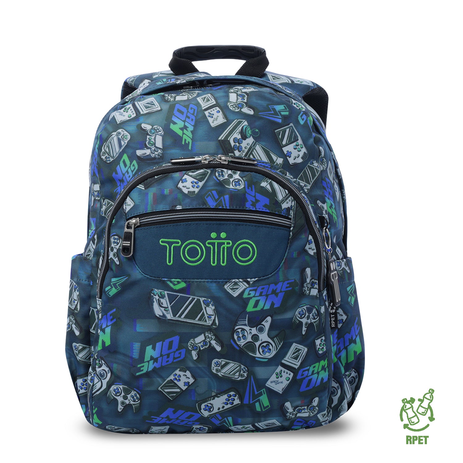 Morral Juvenil Porta PC 14" Acuarela Azul