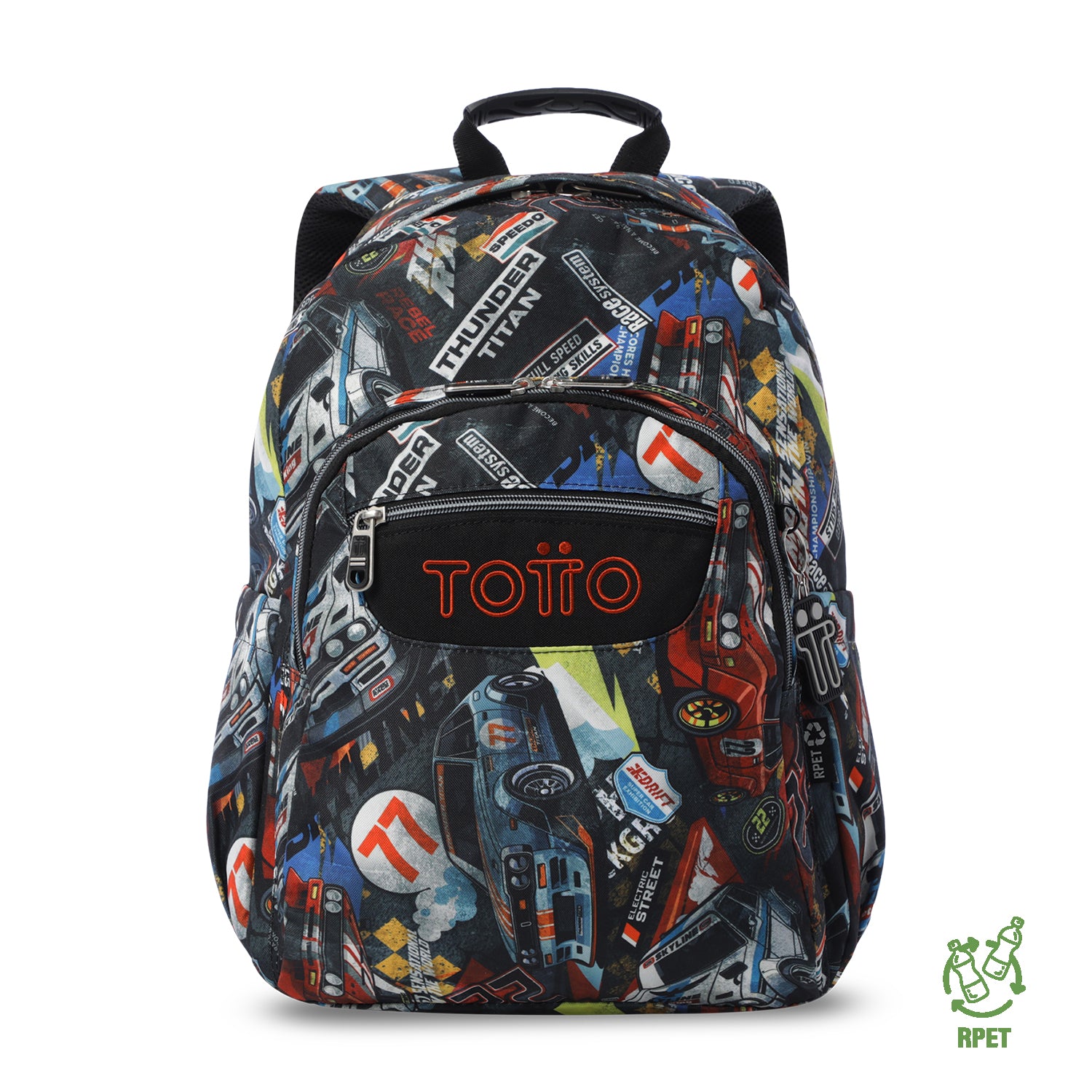 Morral Juvenil Porta PC 14" Acuarela Rojo