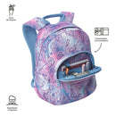 Morral Juvenil Porta Tableta 10" Tempera Glitter Morado