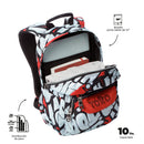 Morral Juvenil Porta Tableta 10" Tempera morado