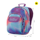 Morral Juvenil Porta PC 13" Gommas Morado