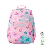 Morral Juvenil Porta PC 14" Acuareles Glitter Rosado