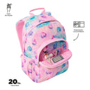 Morral Juvenil Porta PC 14" Acuareles Gris
