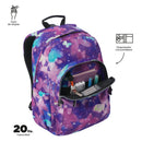 Morral Juvenil Porta PC 14" Acuareles Gris
