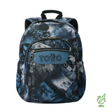 Morral Juvenil Porta PC 14" Acuareles Glitter Rosado