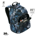 Morral Juvenil Porta PC 14" Acuareles Gris
