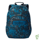 Morral Juvenil Porta PC 14" Acuareles Glitter Rosado