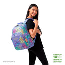 Morral Juvenil Porta PC 14" Acuareles Gris