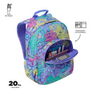 Morral Juvenil Porta PC 14" Acuareles Gris