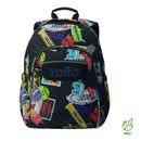 Morral Juvenil Porta PC 14" Acuareles Gris