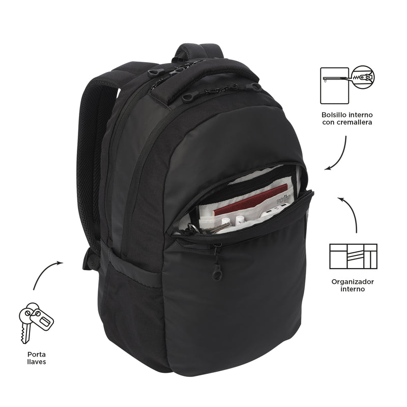 Morral Universitario Steif Ino Porta PC 15.4" Rosado Mujer