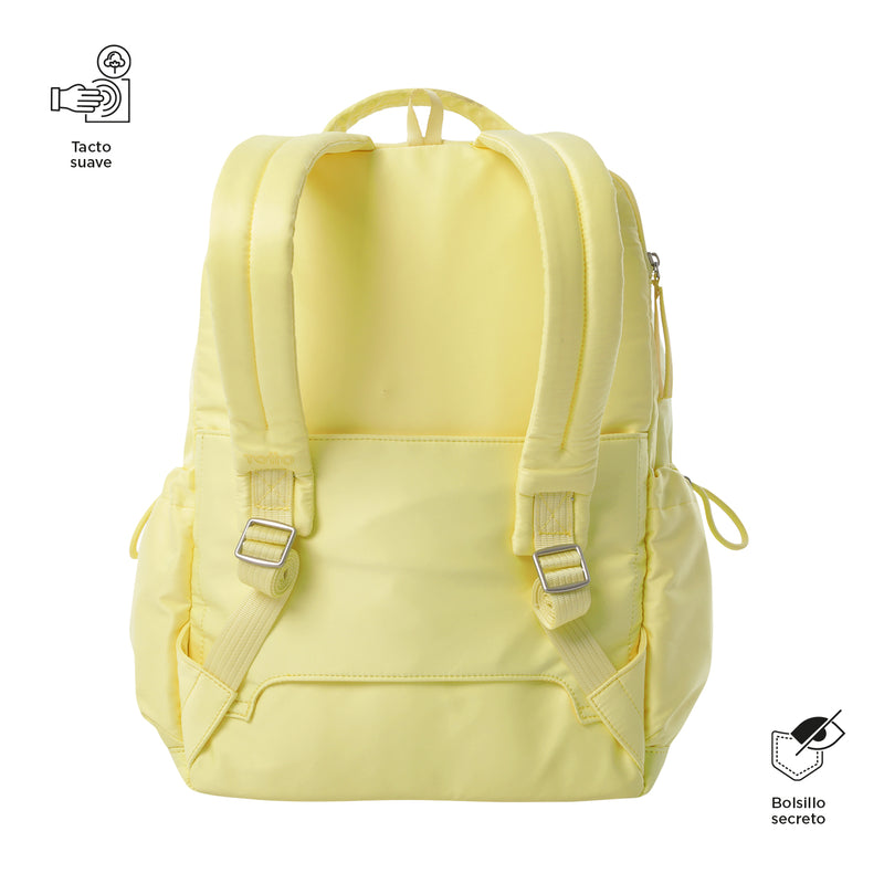 Morral Universitario Porta PC 14" Estambul Amarillo Mujer