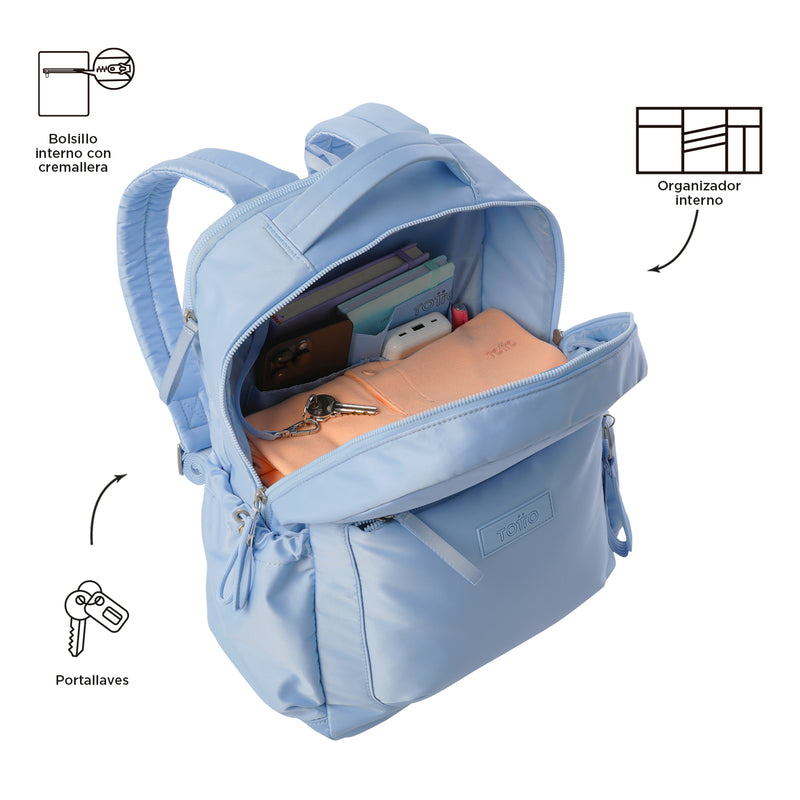 Morral Universitario Porta PC 14" Estambul Amarillo Mujer