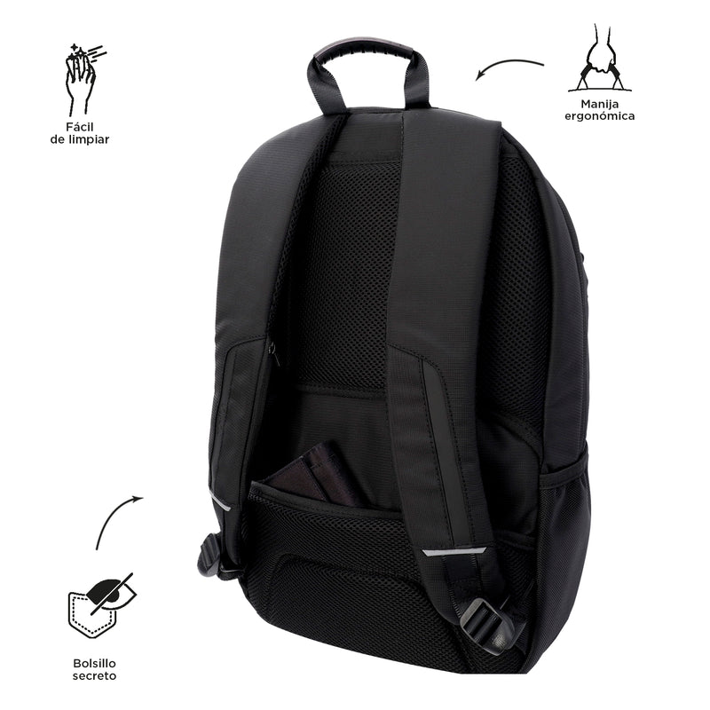 Morral Ejecutivo Porta PC 15.4" P Tablet Y Pc Berton Negro Hombre