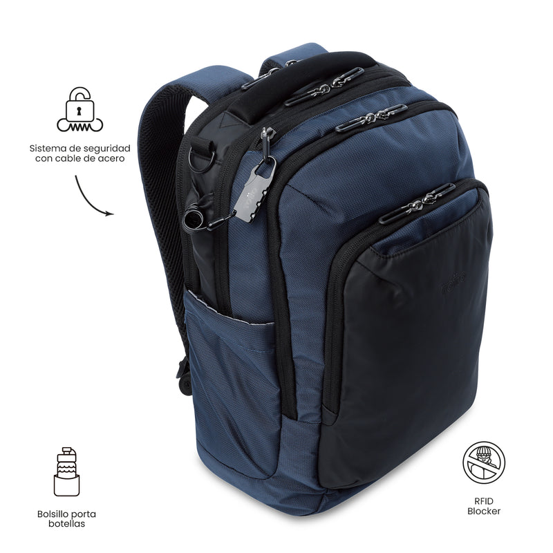 'Morral Ejecutivo Porta PC 16" Gtx 2.0 Azul Hombre