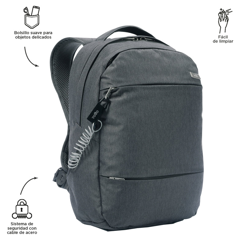 Morral Ejecutivo Porta PC 13" Colbert Gris Hombre