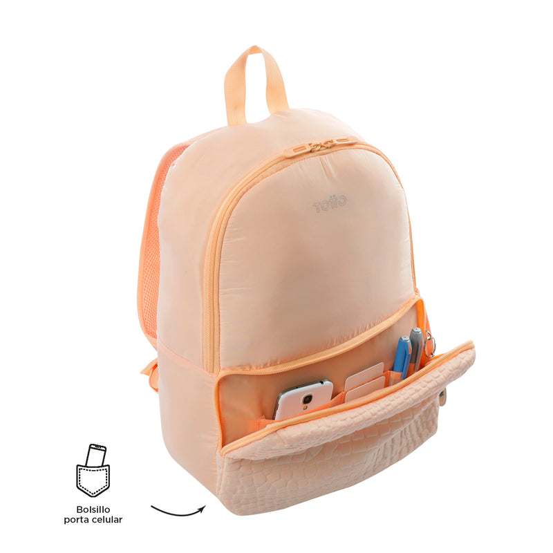 Morral Universitario Palencia Porta PC 13" Durazno Mujer