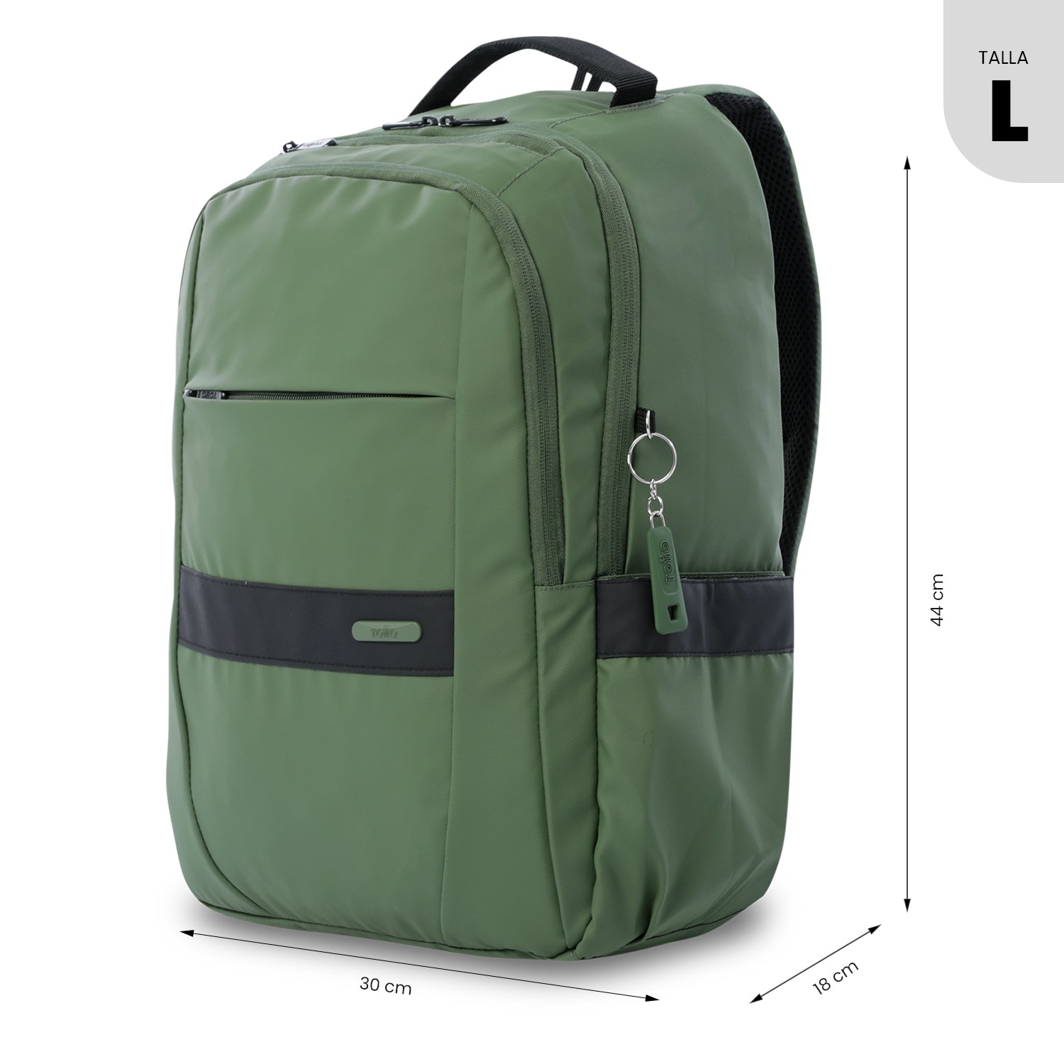 Morral Ejecutivo Porta PC 16"  Wivetto 2.0 Verde Hombre