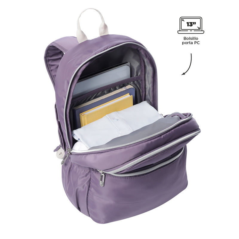 Morral Porta PC 13" Aynatto Morado Mujer