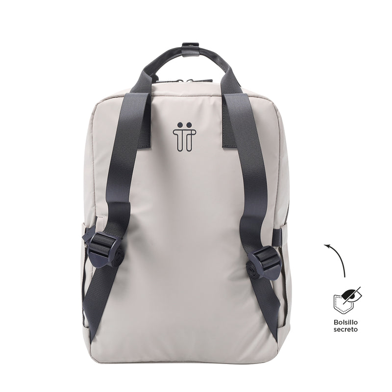 Morral Universitario Porta PC 14" Billy Gris Mujer