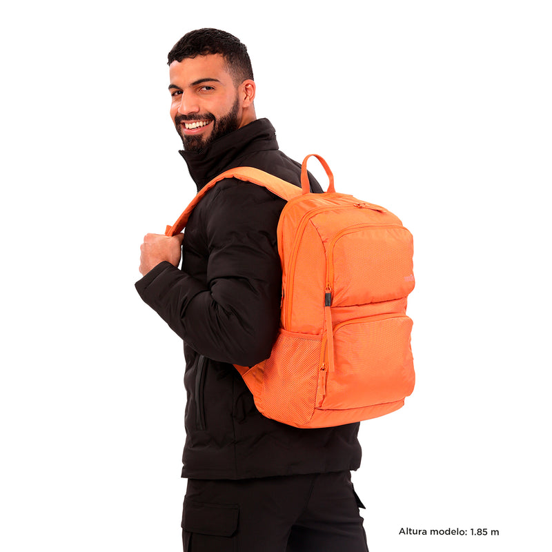 Morral Universitario Porta PC 14" Cloud Naranja Mujer