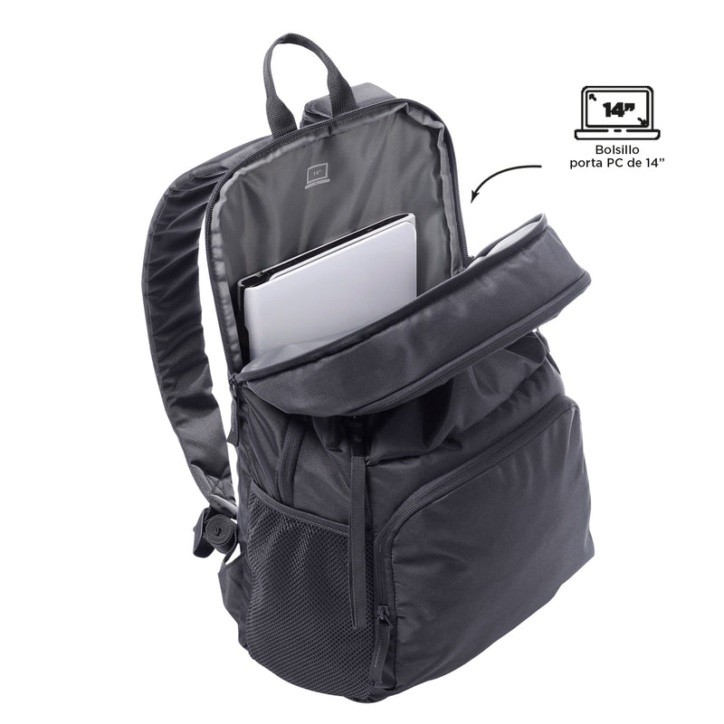 Morral Universitario Porta PC 14" Cloud Gris Hombre