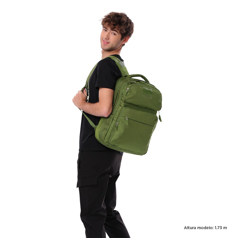 Morral Ejecutivo Porta PC 16" Suspension Verde Hombre