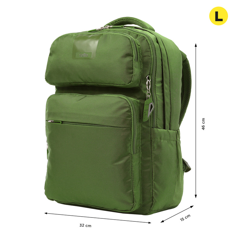 Morral Ejecutivo Porta PC 16" Suspension Verde Hombre