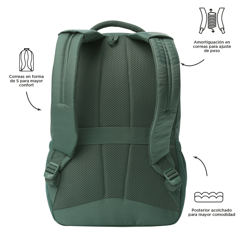 Morral Antimpacto Suspension Porta PC 16" Azul