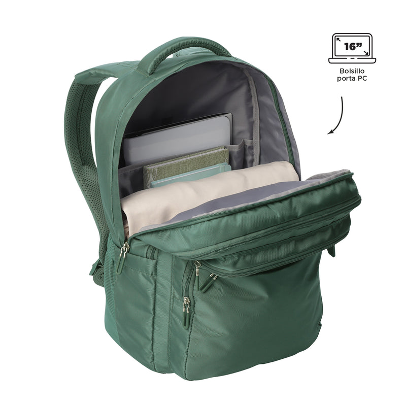 Morral Antimpacto Suspension Porta PC 16" Azul