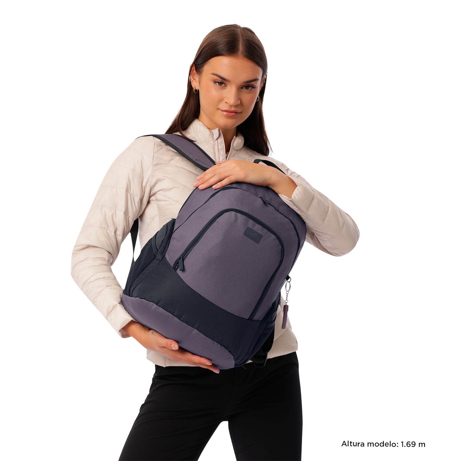 Morral Univertisario Porta PC 16" Kuat L Morado/Azul Mujer