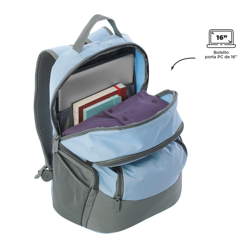 Morral Universitario Kuat Porta PC 16" Verde Hombre