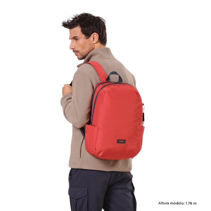 Morral Univertisario Porta PC 14" Scalat Rojo Unisex