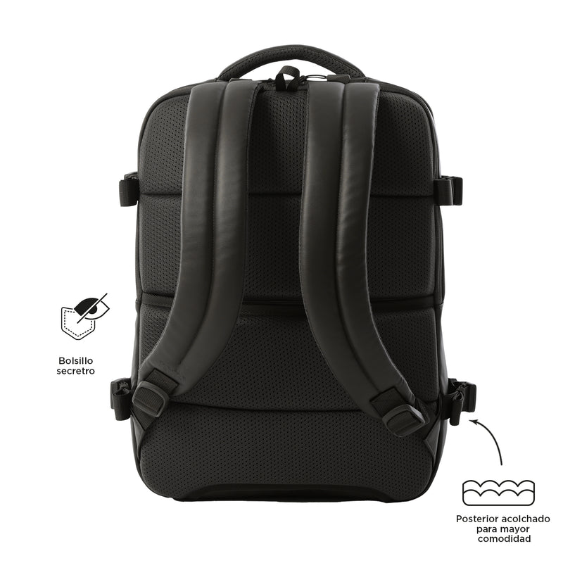 Morral de Viaje Expandible Grow Porta PC 16" Café Hombre