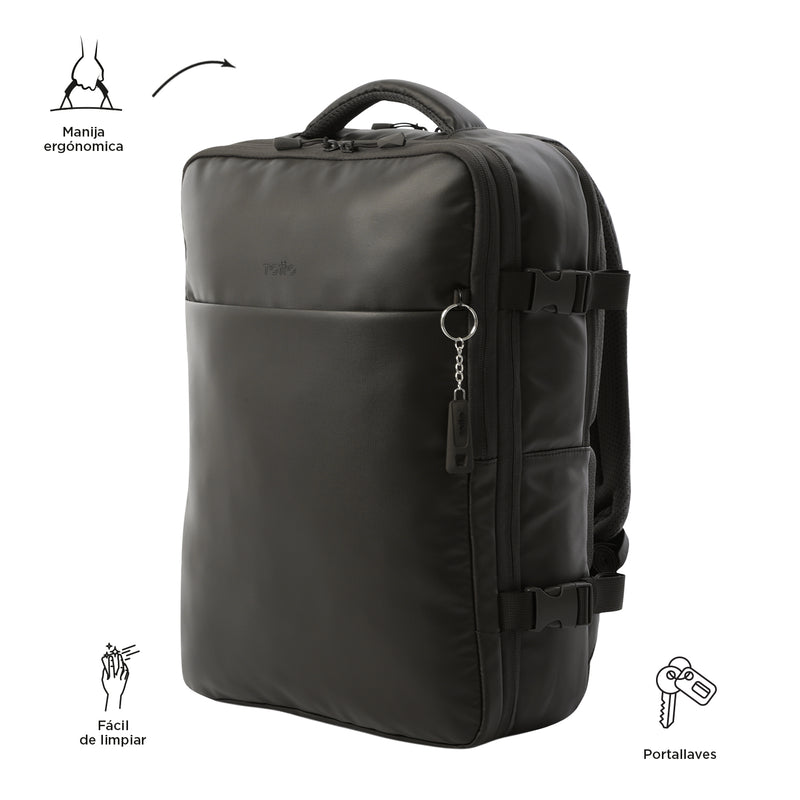 Morral de Viaje Expandible Grow Porta PC 16" Café Hombre